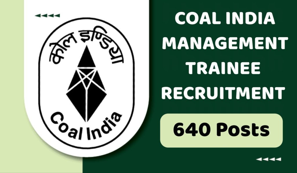 Coal India MT Recruitment 2024